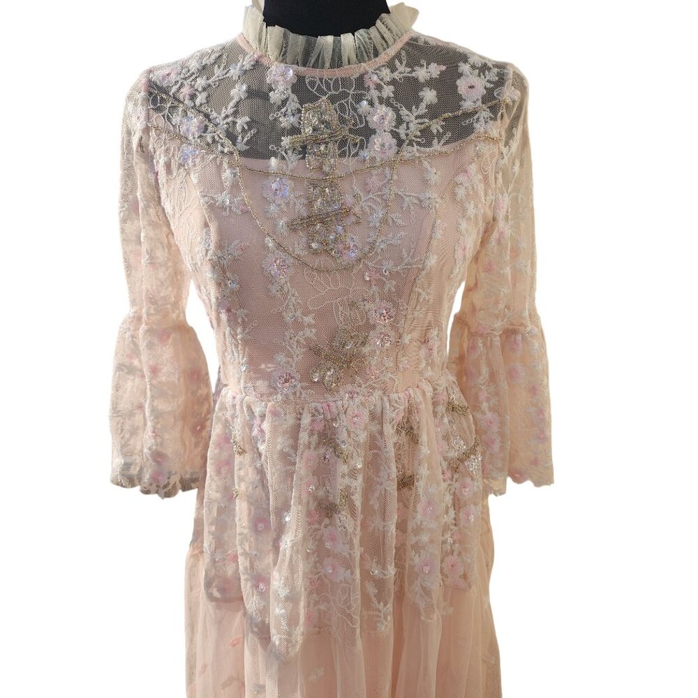 🐇Luxury Designer Couture Wedding Evening Cocktail Prom Party Runway Gown Dress - Picture 8 of 16